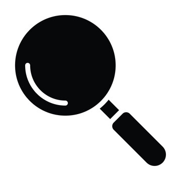 Search icon vector, Magnifying glass search icon, scan search symbol isolated. search symbol for web icons, zoom lens sign. Isolated Vector Solid Icon, 