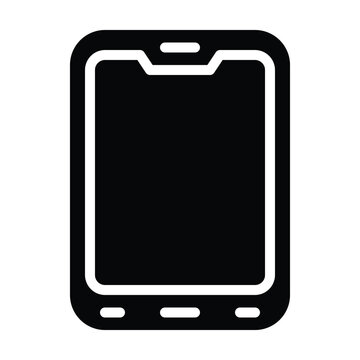 Smartphone and mobile phone icon vector illustration, Isolated Vector Solid Icon, 