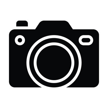 Camera Vector Icon, Photography, Photo Camera Isolated Vector Solid Icon, 
