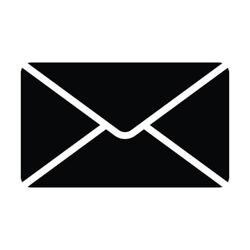 Envelope or email simple icon, Message Email Isolated Vector Solid Icon, 
