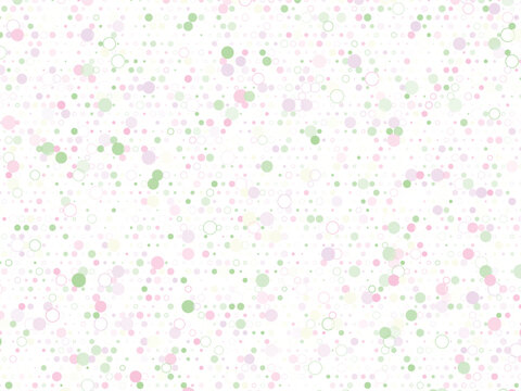 A gentle delicate pattern of scattered pastel colored dots and subtle outlined circles creating a soft texture