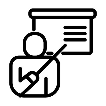 Teacher Presentation Icon