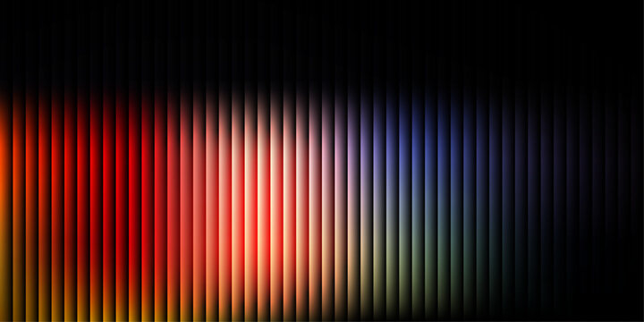 A sleek Adobe Illustrator vector gradient of seamless vertical lines transitions from vibrant red to cool blue for modern digital design.
