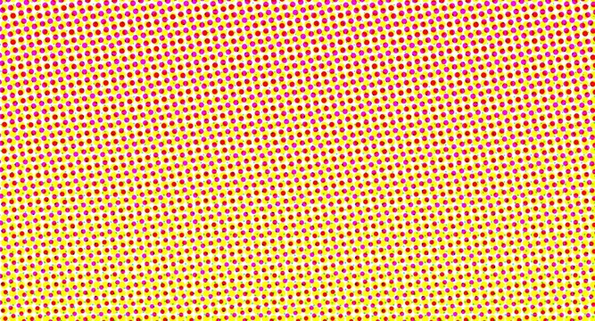 Abstract yellow and purple halftone dot pattern background