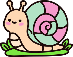 Snail illustration © 화영 진