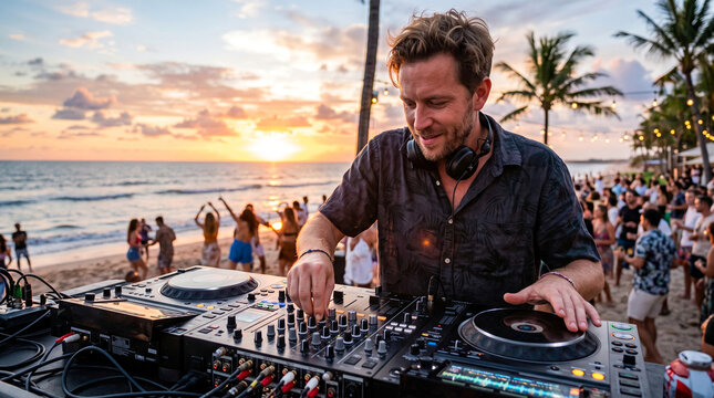 dj at the party