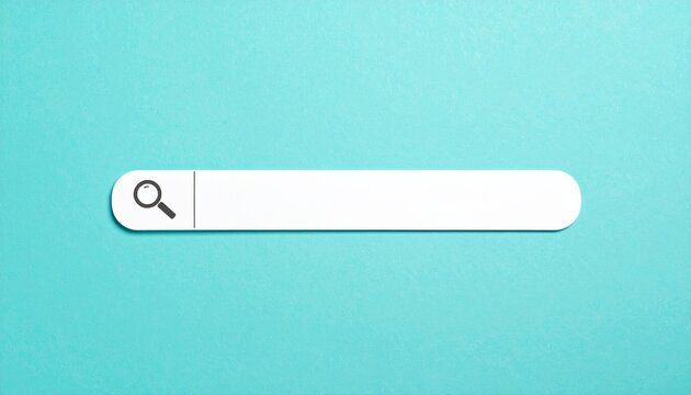 Search bar magnifying glass internet query information symbolism