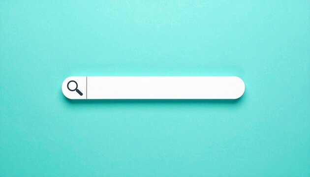 Search bar magnifying glass internet query information symbolism