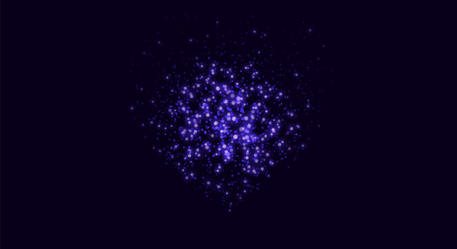 Abstract purple particles forming a cube shape on a dark background motion graphics background vj loop video.