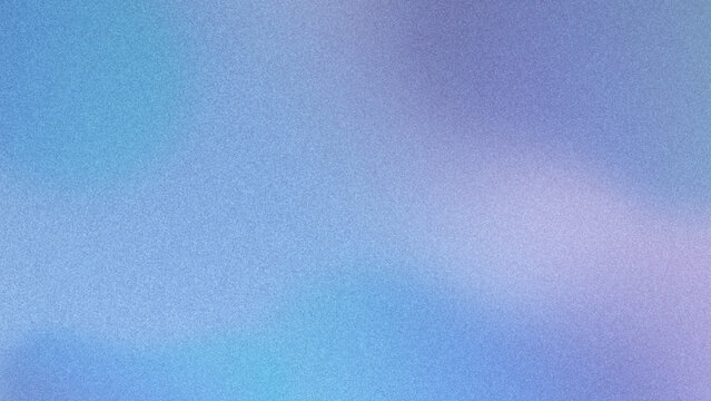 Abstract smooth gradient background with grain texture in soft blue and purple pastel tones