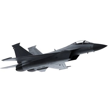 Modern military jet fighter aircraft flying in the sky with aircraft airplane military aviation supersonic warplane aerospace airforce propulsion technology strategic interceptor