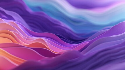 Fototapeta premium Abstract wave forms with color layers