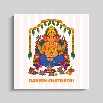 Happy Ganesh Chaturthi Social Media Instagram Post
