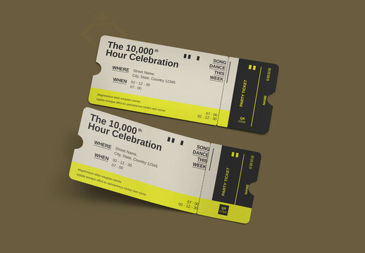 Party Event Ticket Template