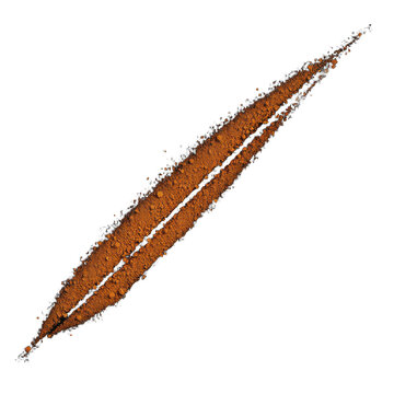 Cinnamon powder splash isolated on black