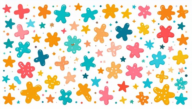 Seamless pattern with stars