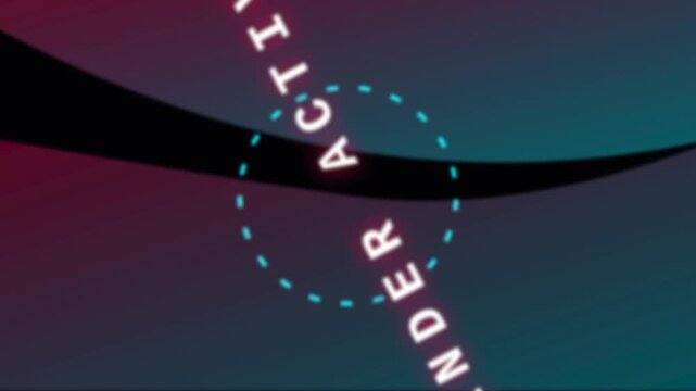Modern Abstract Animation with Glowing Render Active Text and Futuristic Glowing Orb Effect