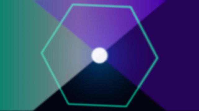 Abstract Geometric Animation with Pulsating Light and Gradient Layers