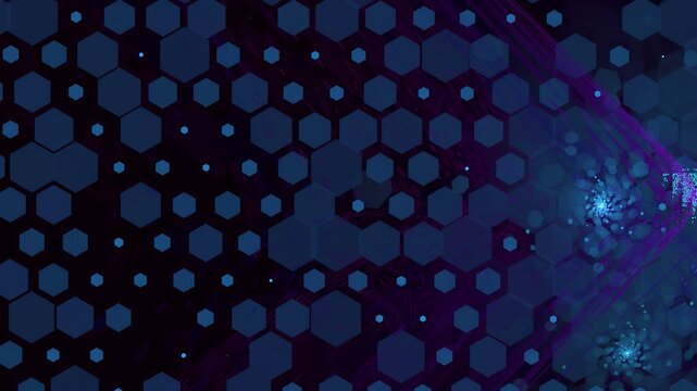 Illustration created as a 3D render without generative AI, abstract futuristic light burst with geometric particles and radiant energy background
