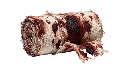 Roll of bloodied medical gauze bandage © NEST