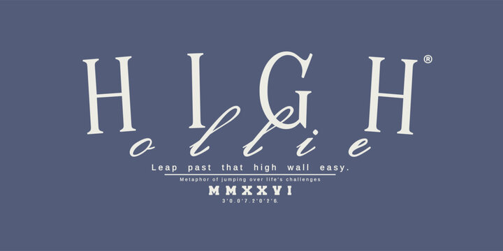 Retro typography college varsity skater quote and slogan print for graphic jersey, tee, hat, t-shirt, sweatshirt, or wall art design - Vector