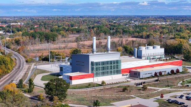 Holland Energy Park, a natural gas power plant providing energy to Holland, Michigan