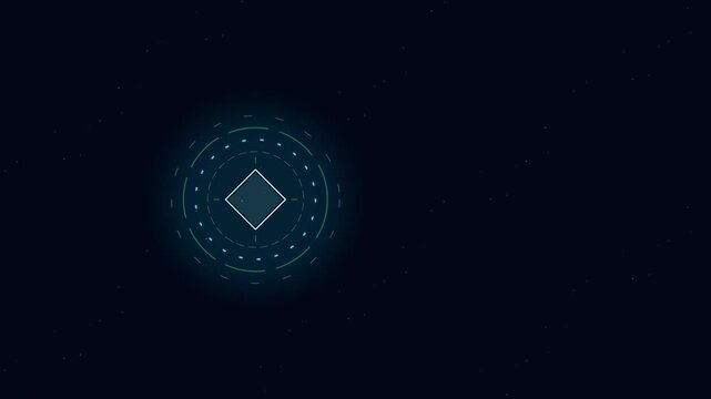 Zero Trust Data Vault Logo Reveal, Abstract Encryption Diamond, Cyber Security FinTech Intro Loop with Copy Space