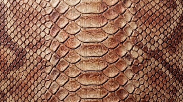 Detailed texture of genuine leather featuring an embossed reptile skin design.