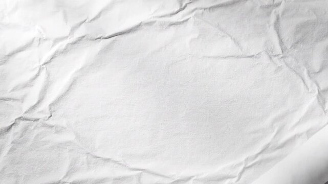Rolling White Crumpled Paper Texture Background Transition