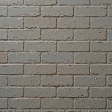 Neutral whitewashed brick wall texture background