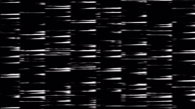 Horizontal White Static Lines Fast Motion Distortion Screen Surface 4K UHD