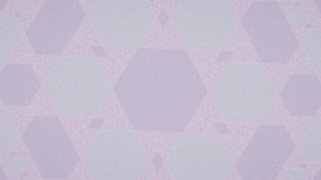 Abstract Geometric Fractal Pattern in Pastel Purple and Grey