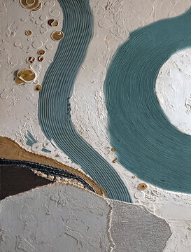 Topographical Earth Inspired Focus on land, water, and aerial landscapes fluidity and structure, capturing an abstract aerial view of nature&rsquo;s gradual transformation. 