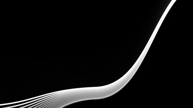 Smooth abstract wavy lines modern background design illustration element