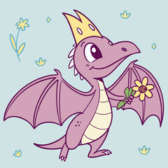 Pterodactyl Fairy Princess Chibi 1 © Vectors