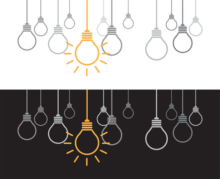 think different, idea concept on color background