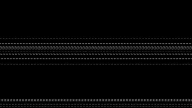 Pattern consisting of repeating horizontal gray lines creates a textured grid effect on a black background.