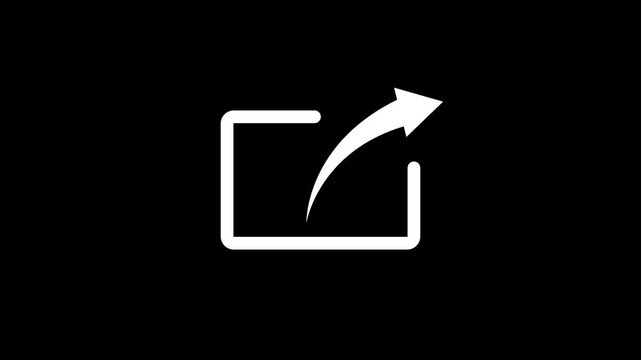 Share Arrow Icon Outgoing Export Symbol.