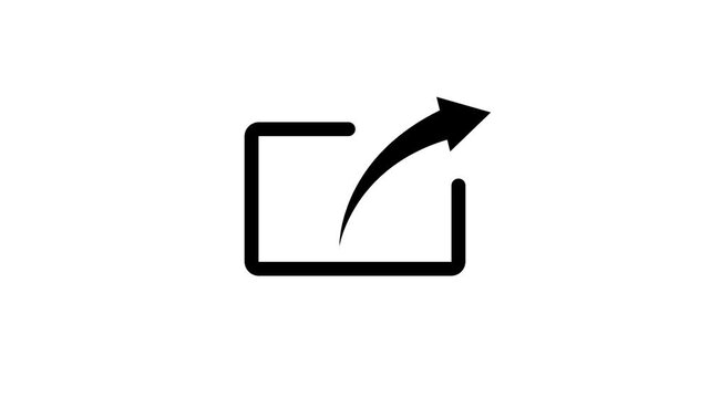 Share Arrow Icon Outgoing Export Symbol.