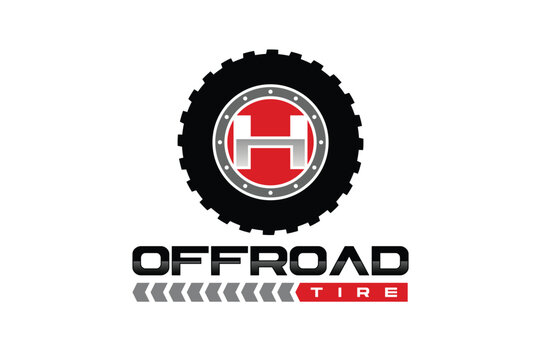 Tire with Letter H Logo