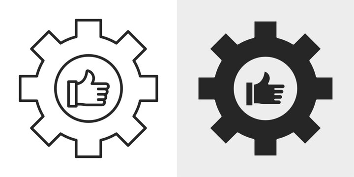AI Recommendation Engine Icon represents personalized recommendations, intelligent suggestions, and predictive technology with editable outline and filled vector illustration.
