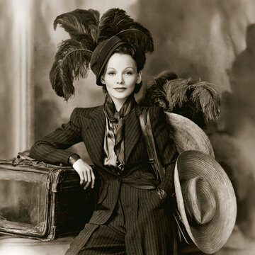 Elegant 1930s Fashion Portrait with Vintage Suitcase &ndash; AI Generative &ndash; No Real Person