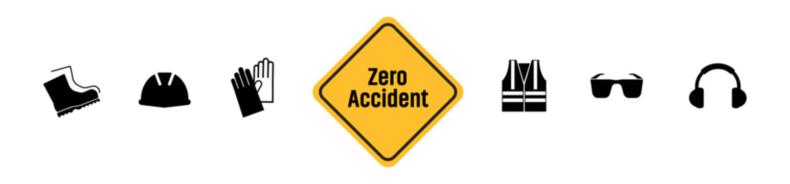 zero accident sign