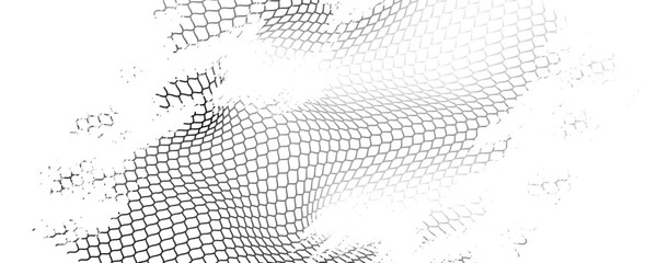 Mesh texture for fishing nets. Grunge pattern for sportswear or soccer goal, volleyball net, basketball hoop, hockey, athletics. Mesh background © Qiana