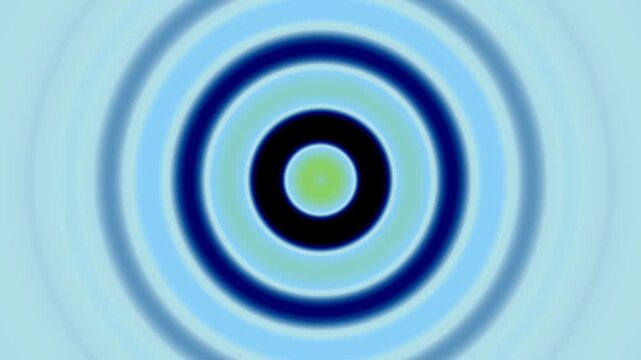 Abstract background with blue concentric circles in light and dark shades, suitable for design projects needing soft radial patterns and hues.