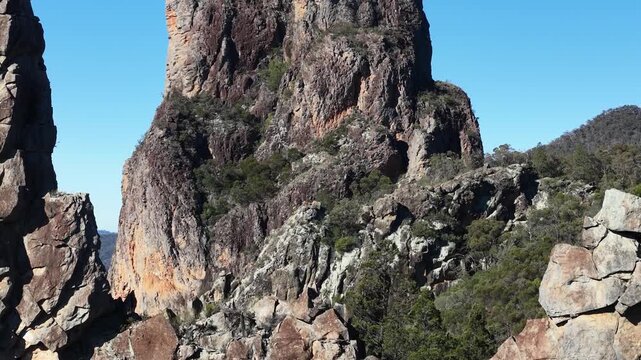 Rugged Volcanic Rock Formations in Warrumbungle National Park