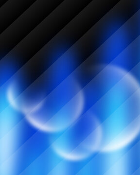 Blue abstract background with soft bokeh circles and diagonal lines abstract diagonal background
