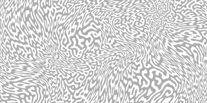 Gray turing seamless turing pattern background. Reaction Diffusion pattern vector seamless art