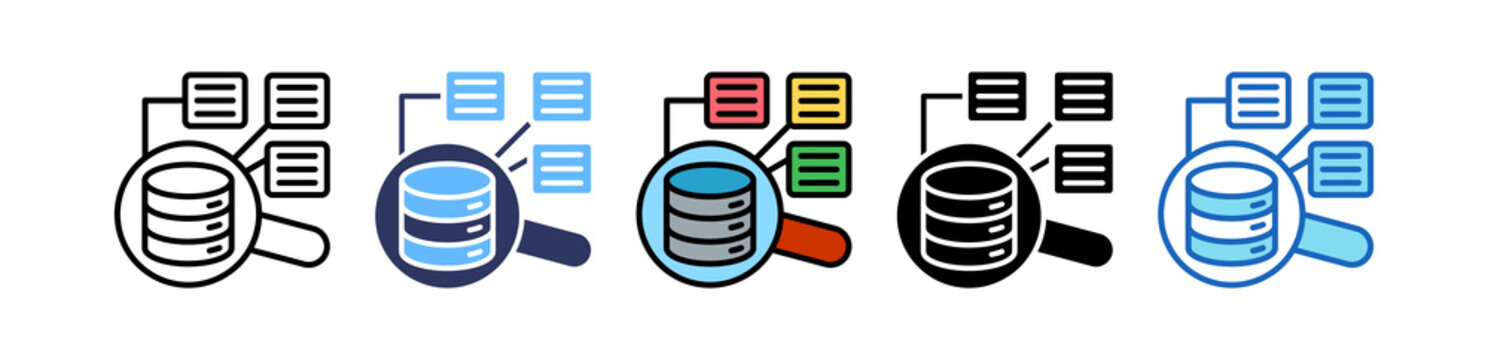 Data Classification multiple icon