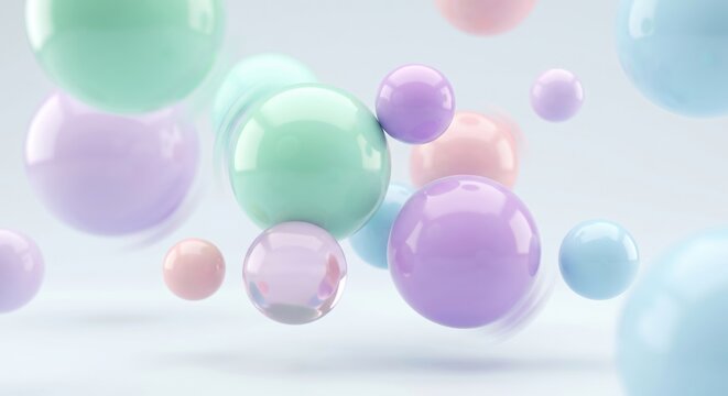 Glass Spheres Motion